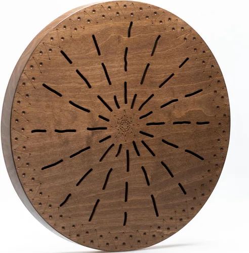 Miniatura 19 de Tambor oceánico de madera de cascada de 20 pulgadas meditativo para baño de sonido relajante forma de géiser (sin bolsa)