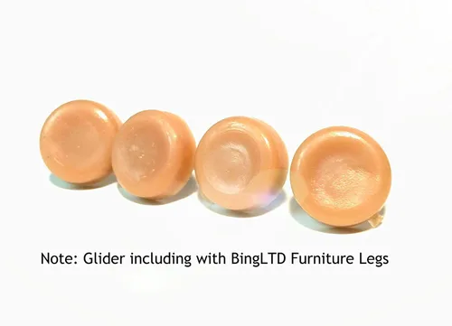 Miniatura 5 de BingLTD - Patas de sofá de madera dura con perfil de nogal de 4 1/2 pulgadas - Juego de 4 (P687-163)