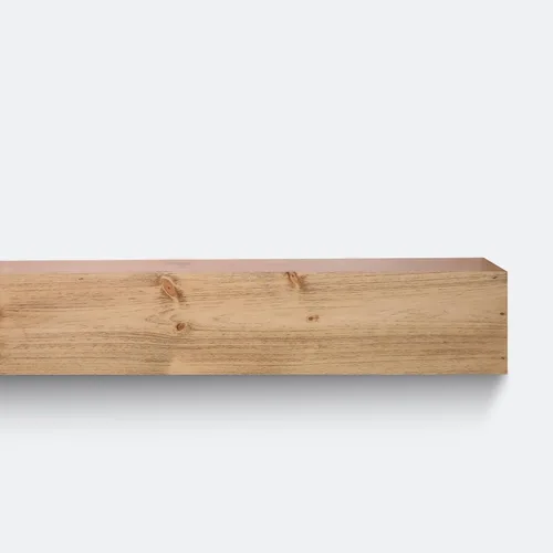 Miniatura 5 de Urbandi Repisa Moderna para Chimenea, Manto Flotante Contemporáneo, Estantería, Hecho a Mano, (Marrón, 36Lx6Hx8D)