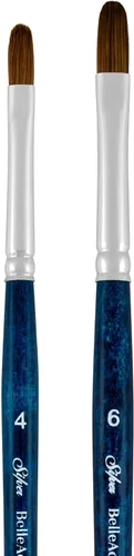 Miniatura 10 de Silver Brush Limited BA-2753S BelleAqua - Juego de pinceles redondos básicos para acuarela, 3 piezas, mango corto profesional, juego de pinceles Set