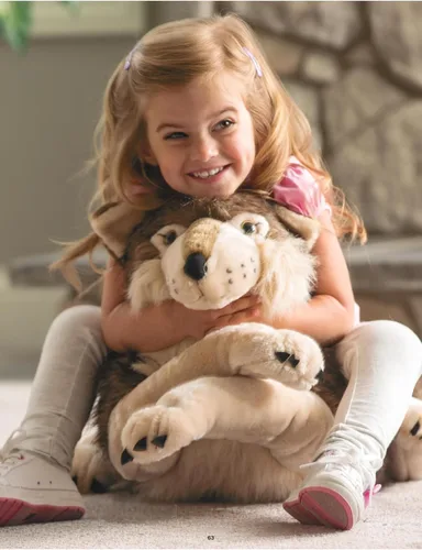 Miniatura 6 de Wild Republic - Peluche de lobo jumbo, animal gigante de peluche, juguete de peluche, regalos para niños, 30 pulgadas
