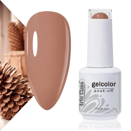 Miniatura 28 de Arte Clavo Pearlescent Nude Gel Nail Polish 15ml - HEMA Free Soak off UV LED Nail Gel for Manicure, DIY Nail Art, Home Salon Use 11029