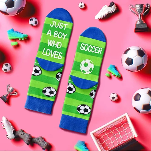 Miniatura 4 de HAPPYPOP Kids Socks Funny Crazy Silly Socks Boys Girls Baseball Basketball Soccer Hockey Socks, Tween Preteen Gifts