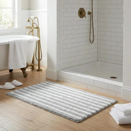 Miniatura 16 de GRANNY SAYS Alfombras de baño antideslizantes, lavables, extra suaves y absorbentes de agua para baño, alfombra de baño peluda de felpa, alfombra