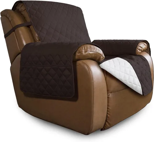 Miniatura 304 de Easy-Going - Funda para sofá, futón y sillón sin reposabrazos, reversible, resistente al agua, para mascotas y niños (azul oscuro/azul claro)