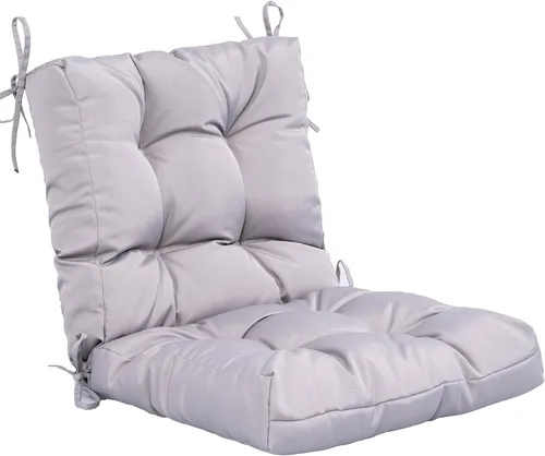 Miniatura 50 de QILLOWAY - Cojín o respaldo para asiento de exterior, cojín de repuesto, primavera/verano, Moderno, Beige