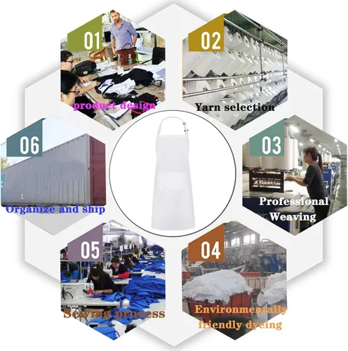 Miniatura 7 de Delantal blanco, delantal de chef para hombres, mujeres y adultos, disfraz de chef ajustable, delantales largos para mujeres con bolsillos