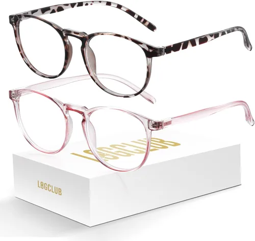 Miniatura 7 de Gafas de luz azul para mujer/hombre, gafas de bloqueo de luz azul, gafas de computadora redondas retro antifatiga ocular L31blacktou