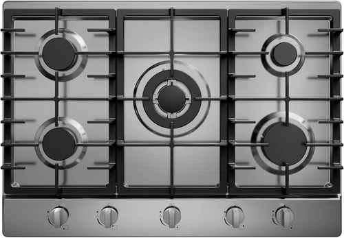 Miniatura 9 de Placa de cocina de gas de 30 pulgadas con 5 quemadores sellados, superficie de cocina empotrable de acero inoxidable, rejillas de hierro fundido