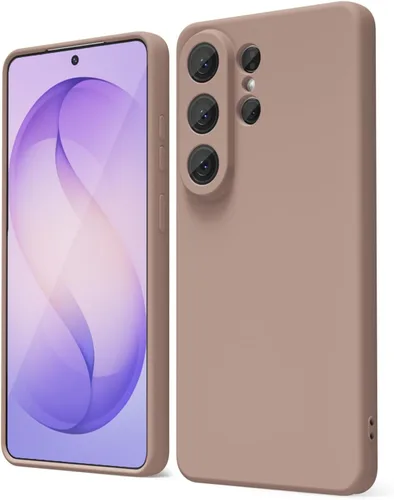 Miniatura 206 de oakxco Funda para teléfono Samsung Galaxy S21 Ultra con agarre de silicona líquida, bonita funda delgada y delgada de goma suave de TPU lisa