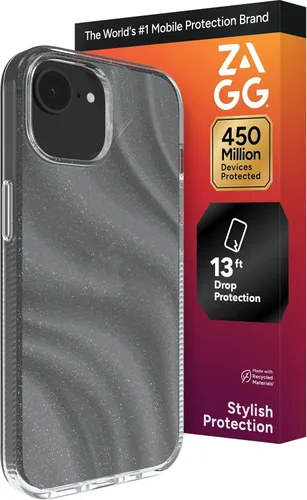 Miniatura 19 de ZAGG Milan Snap Case - Funda para iPhone 16 Plus, purpurina rosa, compatible con MagSafe, protección contra caídas de 13 pies, materiales Destellos