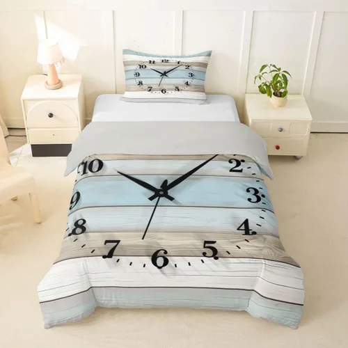 Miniatura 10 de Erosebridal Funda de edredón de ancla náutica, juego de ropa de cama con brújula oceánica, tamaño individual para niños, adolescentes, adultos