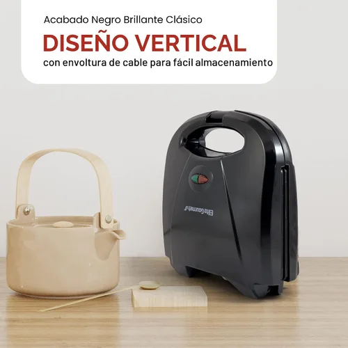 Miniatura 5 de Elite Gourmet Maxi-Matic - Máquina eléctrica antiadherente para hacer gofres belga, desayuno, sándwiches, compacta y portátil, 2 rebanadas