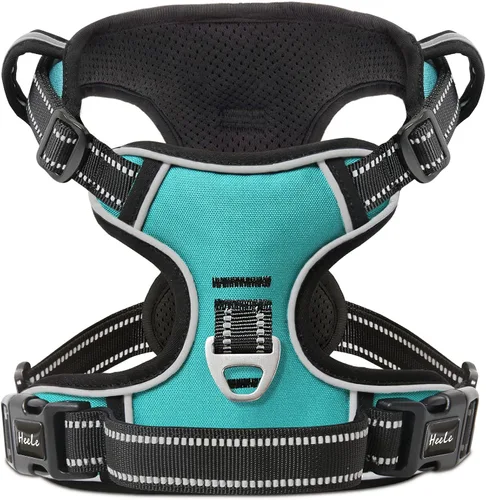Miniatura 10 de Arnés para perro HEELE para perros grandes sin tirones Chaleco arnés para perro grande con mango acolchado suave reflectante para entrenamiento al