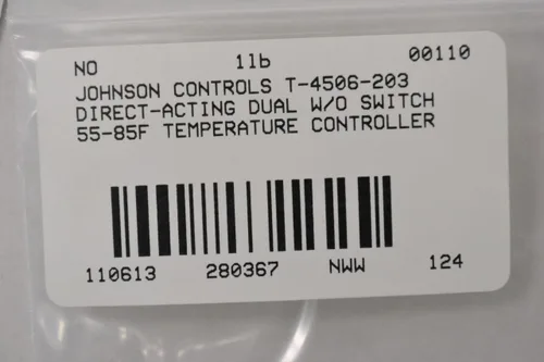 Miniatura 8 de Johnson Controls T-4506-203 Termostato de doble temperatura sin interruptor de indexación, acción directa, montaje horizontal