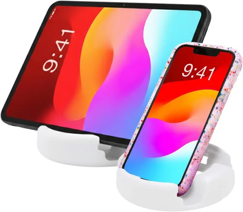 Miniatura 17 de GoDonut Plus+ - Soporte para teléfono inteligente y tableta, compatible con fundas Lager con acceso al puerto de carga, para uso en el trabajo