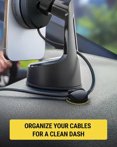 Miniatura 4 de Scosche CMAA2R-6PKRP - Juego de 6 clips adhesivos para organización de cables en dos estilos, organizador de cables, soporte de alambre