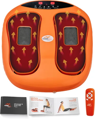 Miniatura 11 de Máquina de masajeador de pies eléctrico Power Legs con control remoto, velocidad ajustable, vibración - masajeador de pantorrilla - masajeador