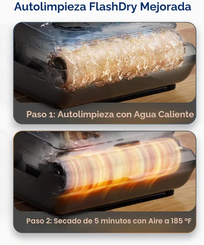Miniatura 3 de Tineco Floor ONE i6 Stretch Aspiradora Húmeda y Seca, Aspiradora y Trapeadora Todo en Uno, Succión Potente de 20kpa, Hasta 40 Minutos de Tiempo