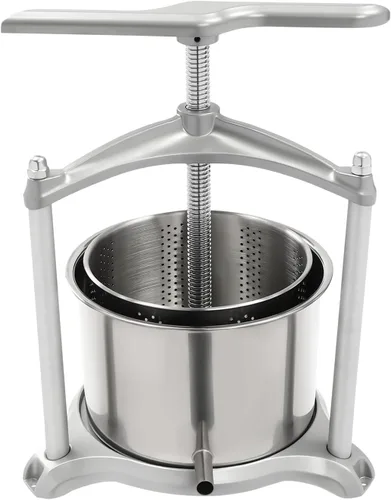 Miniatura 3 de Prensa de vino de frutas, máquina manual de jugo de 1.6 galones para hacer vino, tintura de sidra, manzana, verduras, miel y aceite de oliva prensa