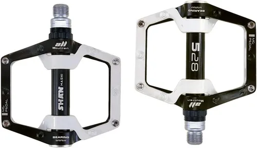 Miniatura 2 de Pedales de Bicicleta - Pedales de Bicicleta de Aleación de Aluminio - Pedales de Bicicleta de Montaña con Tacos Antideslizantes Extraíbles 9/16