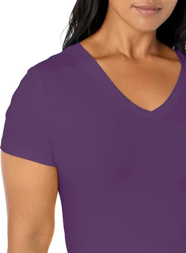 Miniatura 5 de Nautica Camiseta de algodón elástico con cuello en V para mujer Easy Comfort