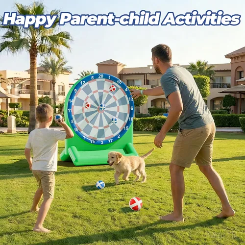 Miniatura 4 de iPlay, iLearn Divertidos juguetes de piscina para niños, juegos inflables de tablero de dardos, flotadores de piscina, patio de playa, juego al aire