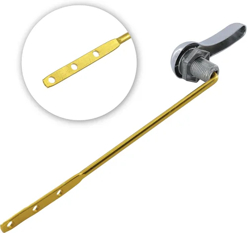 Miniatura 10 de Danco 80806 - Manija universal de metal para tanque de inodoro, cromada