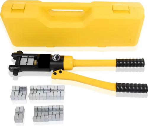 Herramienta de prensado hidráulico 16T 8AWG-600MCM Herramienta de prensado de cables de 0.87 pulgadas Carrera hidráulica Lug Crimper eléctrico