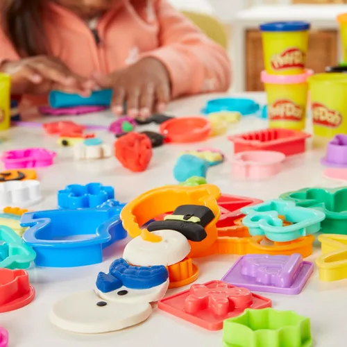 Miniatura 4 de Play-Doh - Set de herramientas navideñas, 43 accesorios y 10 colores de compuesto para modelar, regalos para rellenar calcetines de Navidad