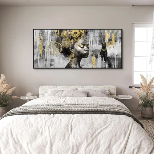 Miniatura 10 de KLAKLA Arte Moderno para Decoración de Paredes - Arte de Pared Grande para Sala de Estar, Oficina, Dormitorio - Cuadros de Lienzo de Arte de Pared