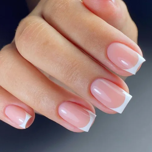 Miniatura 3 de Vishine Manicura Francesa Gel de Uñas Blanco Francés Rosa Pálido Juego de 4 Piezas, Gel UV LED Capa Base Capa Superior Kit de Inicio
