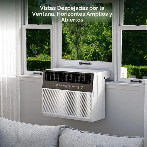 Miniatura 6 de ZAFRO Aire acondicionado de ventana en forma de U de 10000 BTU que enfría hasta 450 pies cuadrados, unidades de aire acondicionado de ventana 6 en 1