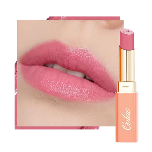 Miniatura 23 de Oulac Lápiz labial ciruela para mujer, lápiz labial mate burdeos, color de labios de cobertura completa, acabado mate satinado, textura crema, SG08