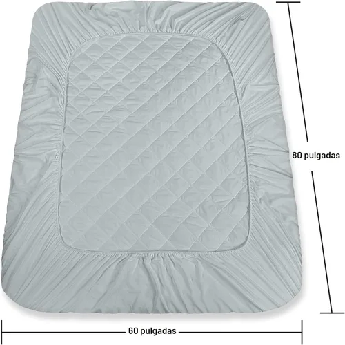 Miniatura 4 de Utopia Bedding - Cubrecolchón acolchado ajustado, protector y cubierta de colchón elástico con bolsillo profundo que se estira hasta 16 pulgadas