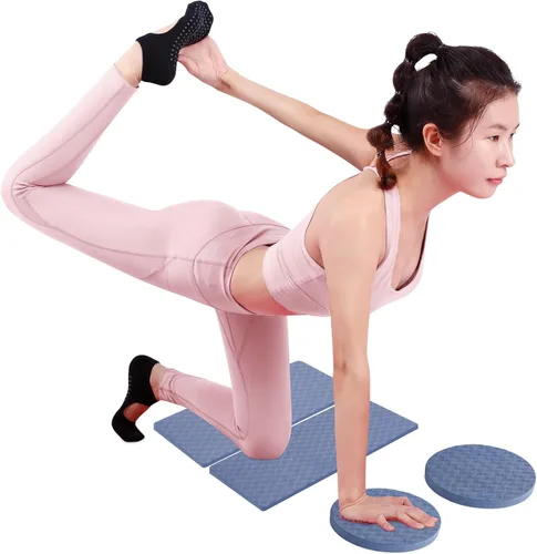 Alfombrilla de yoga TPE para arrodillarse, almohadillas redondas y almohadilla cuadrada, cojín de asistencia de rodilla, portátil, codera, yoga,