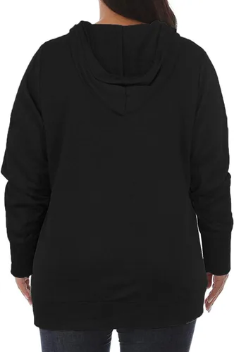 Miniatura 2 de VISLILY Sudaderas con capucha para mujer de talla grande con cuello en V y bolsillo