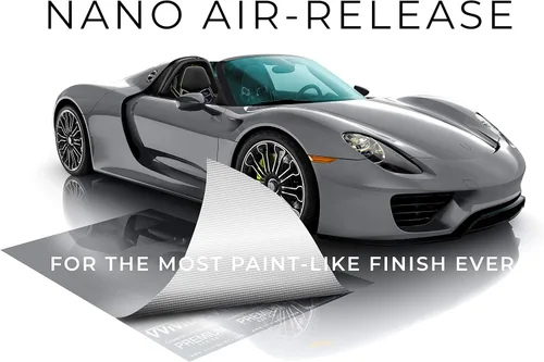 Miniatura 6 de VViViD+ Vinilo Ultra Brillante Gris Oscuro Nardo para Envolver Automóviles, Rollo de Película de Repuesto de Pintura Premium con Tecnología