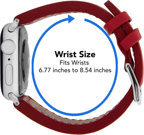 Miniatura 5 de Bandini Correa de cuero para hombre para Apple Watch de 1.732 in 1.772 in 1.654 in 1.614 in 1.575 in 1.496 in 1.929 in y Ultra, correa de iWatch