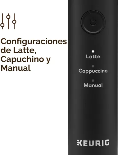 Miniatura 5 de Keurig SimpleCafe Espumador, Espumador de Leche Recargable de Mano para Lattes, Capuchinos y Café Helado, Cable USB Incluido, Taza de Espumado Apta