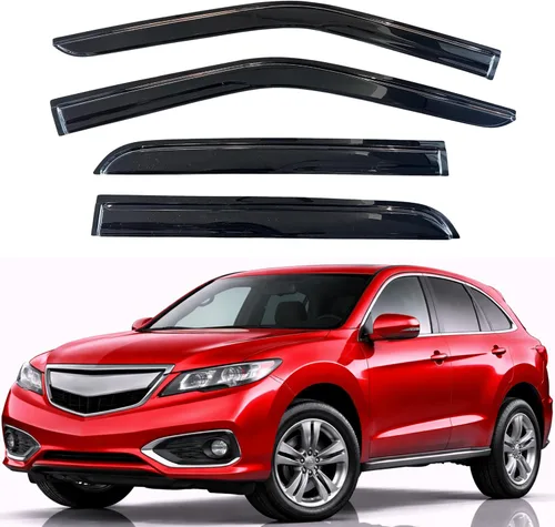 Miniatura 314 de KPY Visor de ventana compatible con Hyundai Tucson 2021-2025, 4 piezas de deflector de ventilación para ventana lateral, estilo Mugen, protector