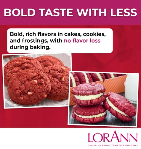 Miniatura 7 de LorAnn. Emulsión de Red Velvet para panadería, botella de 16 onzas.