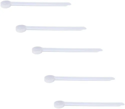 Miniatura 86 de Conjunto de 5 cucharas medidoras de plástico, 6 cucharadas (90 cc 3/8 taza 3 oz. 90 mL) con mango largo para polvos, gránulos, café, comida