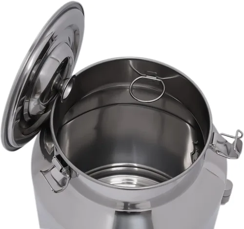 Miniatura 5 de Lata de leche de acero inoxidable de 28L/7.4 galones, jarra de leche resistente, cubo de leche, cubo de vino, botella de cubo de almacenamiento