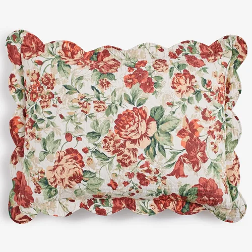 Miniatura 26 de BrylaneHome Almohada cuadrada Florence - Flor antigua
