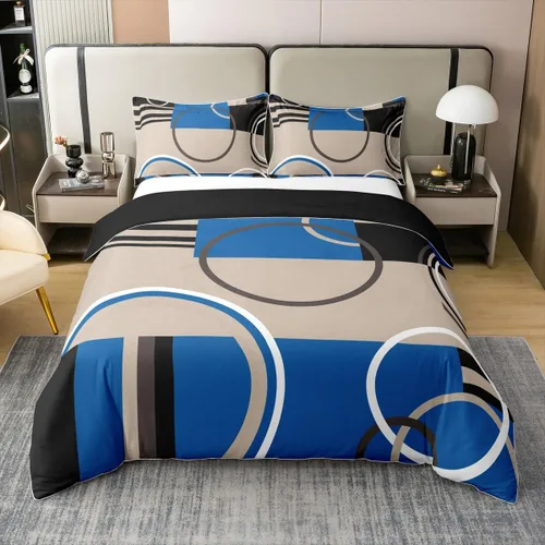 Miniatura 28 de Erosebridal Bohemian 100% Natural Cotton Duvet Cover Twin Country Southwestern Bedding Set Boho Aztec Arrows Diamond Comforter Cover Black Gray