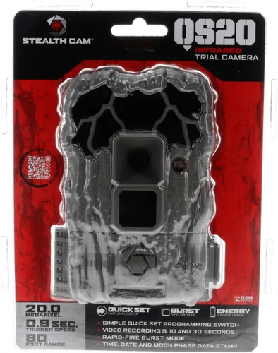 Miniatura 6 de Stealth CAM Foto QS20 de 20MP y video de 720P a 30 FPS 0.8 segundos Velocidad de disparo de 80 pies y rango IR Cámara compacta de rastro de caza