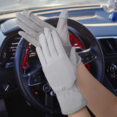 Miniatura 5 de Guantes de protección solar para mujer, M, Gris