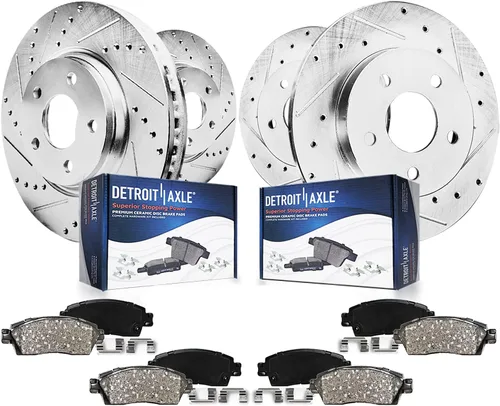 Miniatura 8 de Detroit Axle - Kit de frenos TRASEROS para Dodge Ram 1500 1994-1999 Tambores de freno Zapatas de frenos semimetálicas 1995 1996 1997 1998 Repuesto