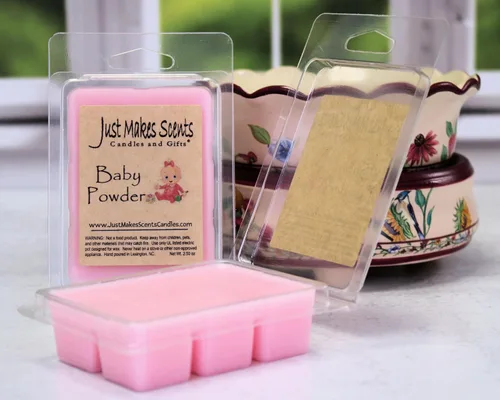 Miniatura 3 de Paquete de 2 – Cera de soja perfumada con aroma a polvo para bebé Just Makes Scents